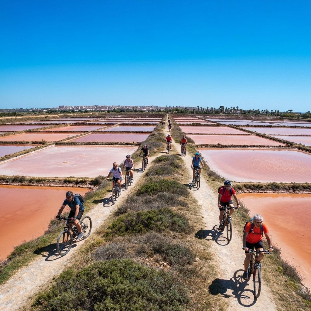 Cycling tour around the Stagnone
