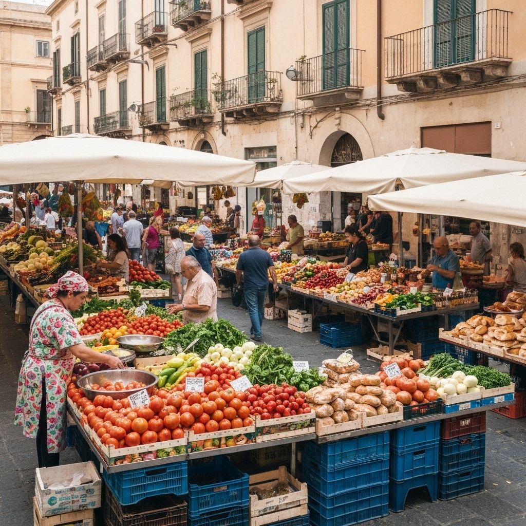 Food market & street food tour in Palermo